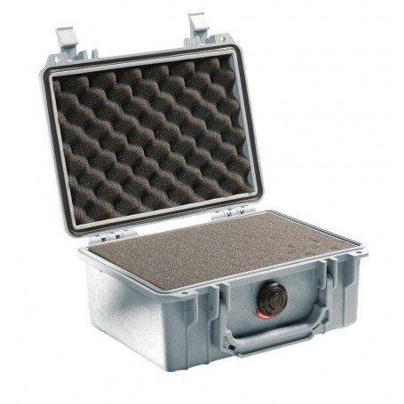 Estuche protector Peli 1150 plateado (con espuma)