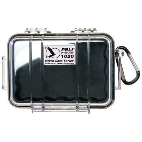 Peli 1020 マイクロケース、ブラック / クリア