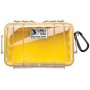 Peli 1050 Micro Case، زرد / شفاف