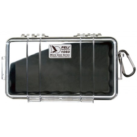 Peli 1060 Micro Case, melns/caurspīdīgs