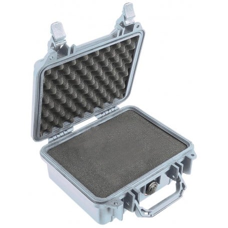 Peli 1200 Protector Case Silver (with foam)