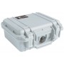 حافظة حماية Peli 1200 باللون الفضي (بدون رغوة)