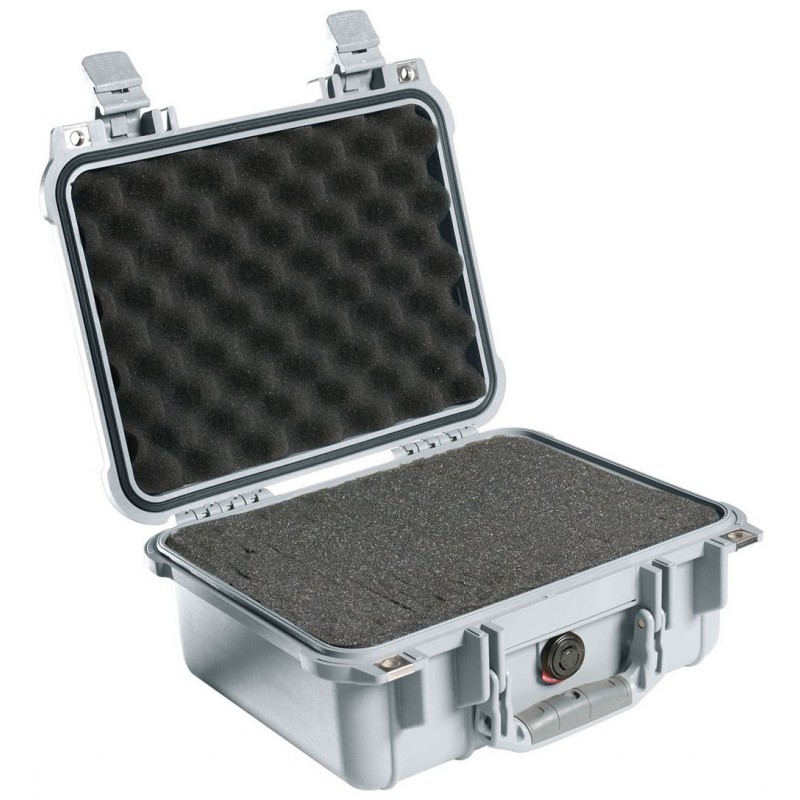 Peli 1400 Protector Case Silver (with foam)