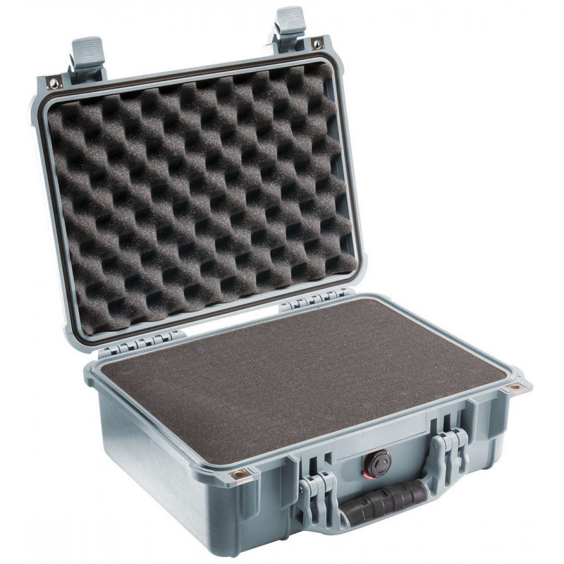 Peli 1450 Protector Case Silver (with foam)