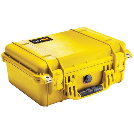 حافظة حماية Peli 1450 باللون الأصفر (بدون رغوة)