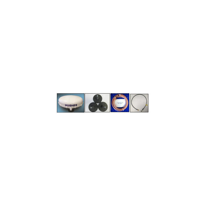 ترمینال قابل حمل BGAN Hughes 9202M - کیت آنتن C10 (کابل‌های RF و پایه‌های ماگ)
