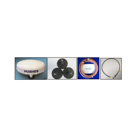 Hughes 9202M Tragbares BGAN -Terminal - C10-Antennen-Kit (HF-Kabel und Magnethalterungen)