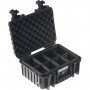 Carcasă B&W Type 3000, negru/diviziuni cu compartimente (55927)