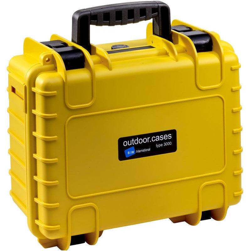 B&W Type 3000 case, yellow/compartment divisions (55930)