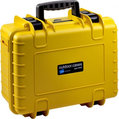 B&W Type 4000 case, yellow/compartment divisions (55936)