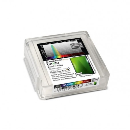 מסנני Baader UBVRI Bessel V 50x50 מ"מ (73923)