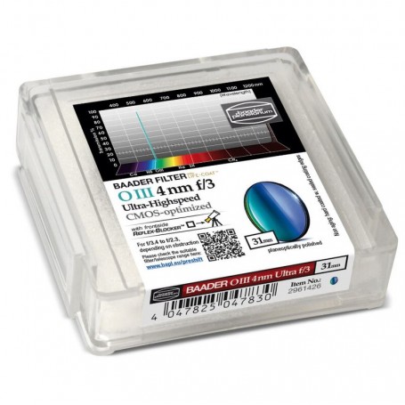 Baader Filters OIII CMOS f/3 Ultra-HighSped-Filter 31 מ"מ (75578)