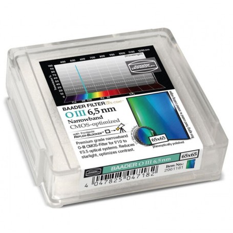 Baader filtrai OIII CMOS siaurajuostis 65x65mm (70864)