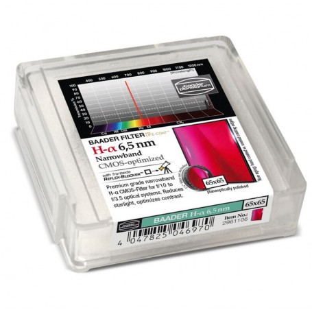 Úzkopásmové filtre Baader H-alpha CMOS 65 x 65 mm (70857)