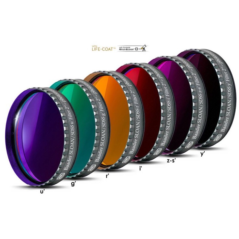 Baader Filters SLOAN/SDSS (ugriz') Photometric 2" (84497)