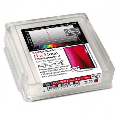 Baader-filtre H-alpha CMOS Ultra-Smalbånd 50x50 mm (70877)