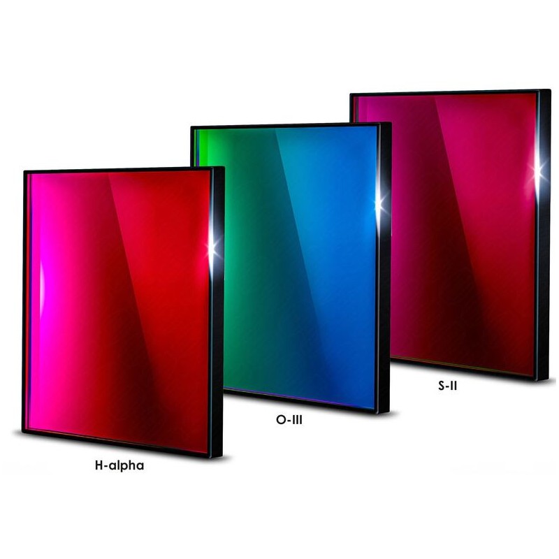 „Baader“ filtrai H-alpha/OIII/SII CMOS itin siaurajuostis 50x50 mm (70905)