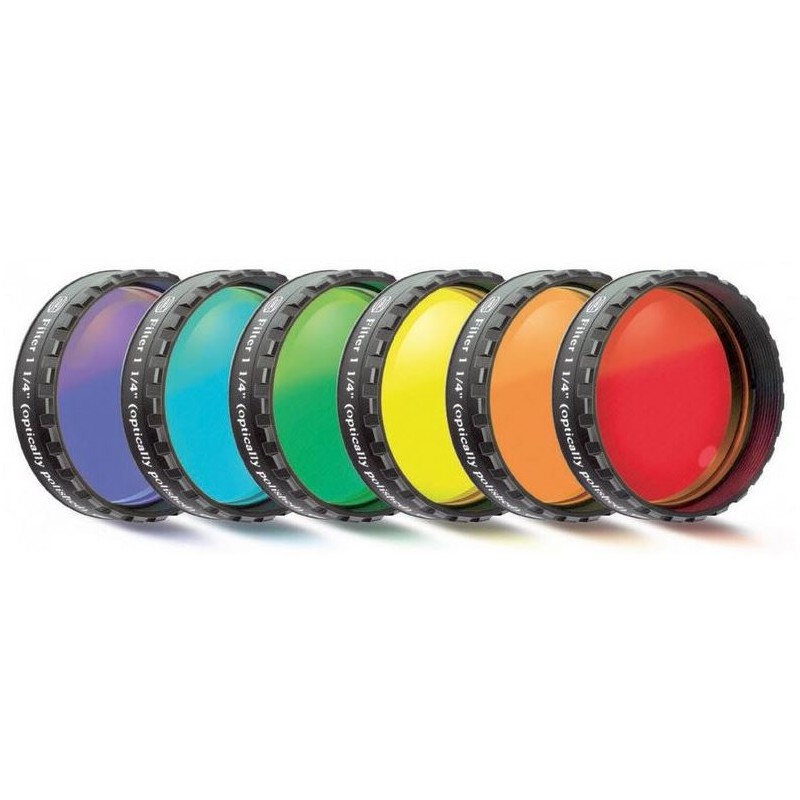Baader Filters Sada filtrů okuláru 1 1/4" - 6 barev (ploché, opticky leštěné) (10863)