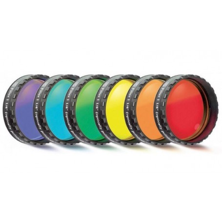 Filtres Baader Kit de filtres oculaires 1 1/4" - 6 couleurs (poli optiquement plat) (10863)