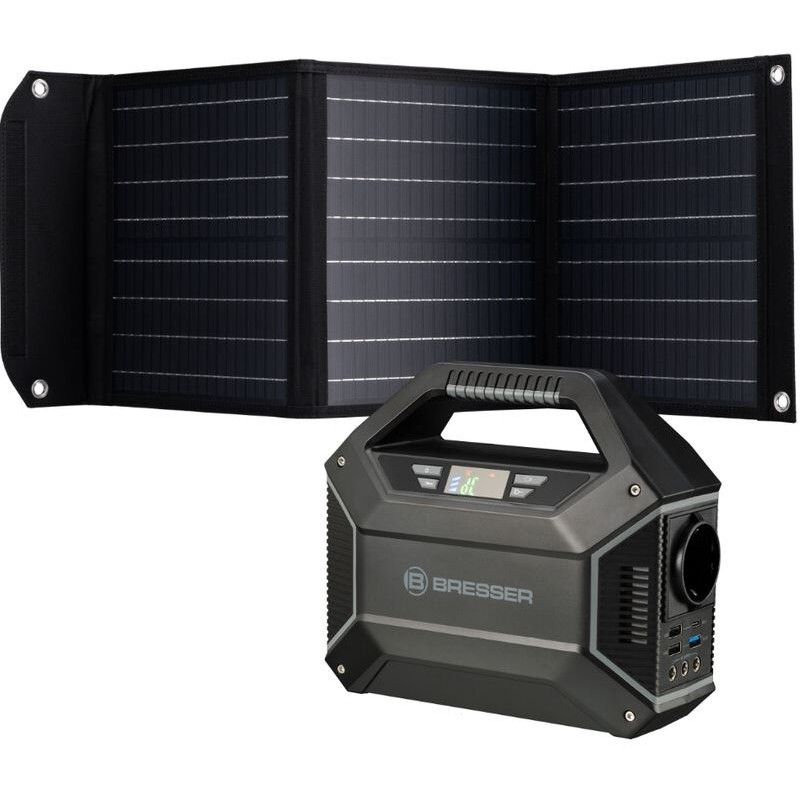 Bresser Φορητός Σταθμός Ενέργειας 100 Watt + Ηλιακός Φορτιστής 40 Watt (83427)