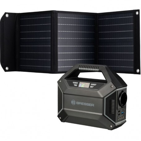 Bresser Mobile Power Station 100 Watt + Solarladegerät 40 Watt (83427)