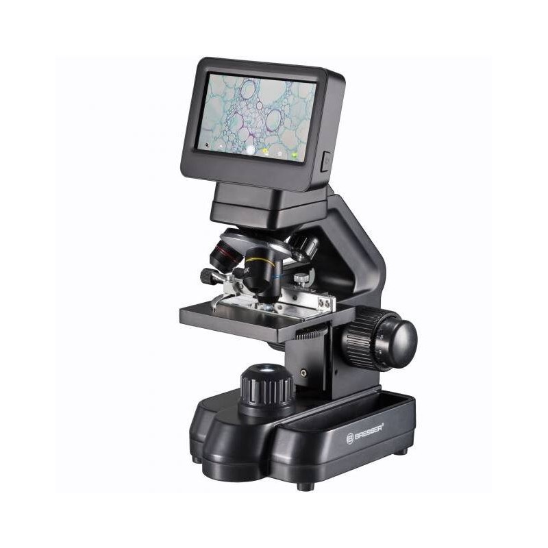Bresser Biolux Touch, екран, 30x-1125x, AL/DL, LED, 5 MP, HDMI, микроскоп за училище и хоби (75642)