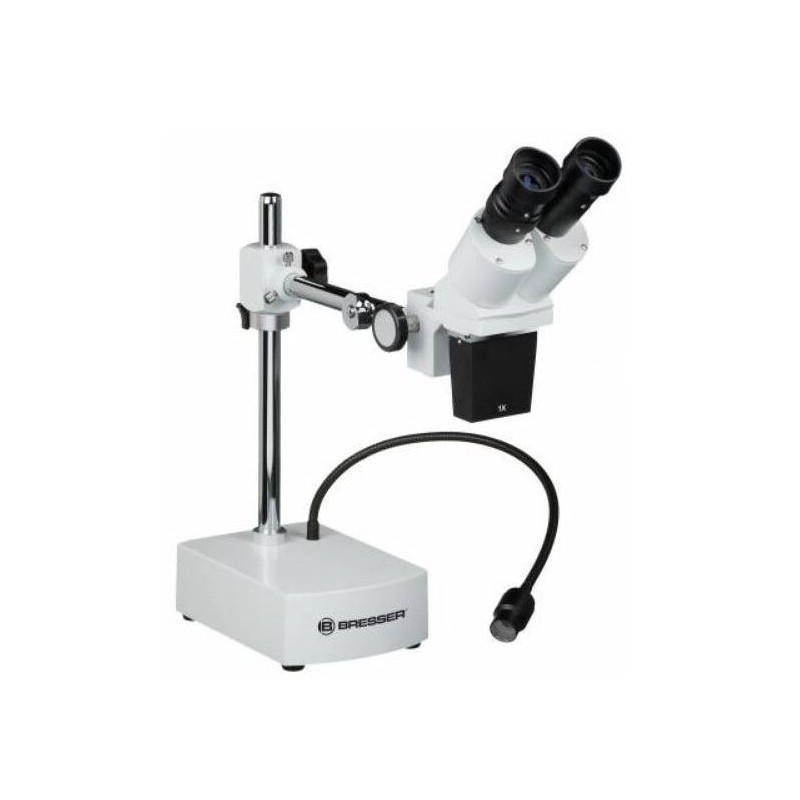 Microscópio estereoscópico Bresser Biorit ICD-CS 5x-20x LED (64731)