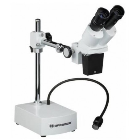 Microscopio estereoscópico Bresser Biorit ICD-CS 5x-20x LED (64731)