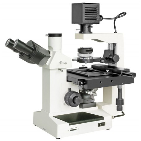 Microscopio invertito Bresser Science IVM 401, inverso, trinoculare, 100x - 400x (12862)
