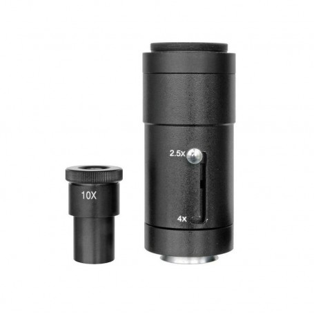 Adaptor de cameră Bresser 2.5x/4x cu adaptor de cameră pentru ocular de 10x pentru microscopul Science (12910)
