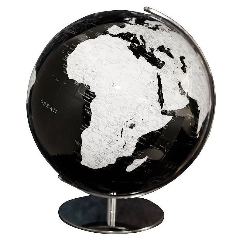 Columbus Globe Artline czarny z kryształami Swarovskiego, średnica 40 cm, niemiecki (48737)