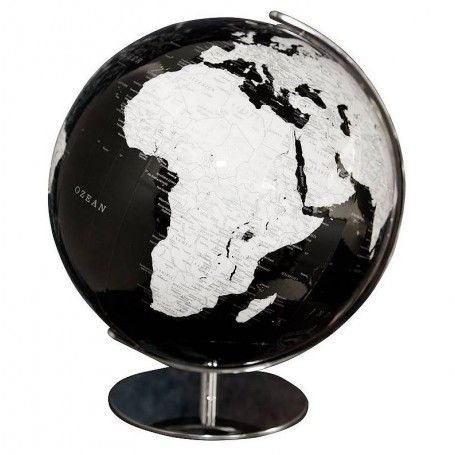 Globo Columbus Artline preto com joias Swarovski 40 cm de diâmetro Alemão (48737)