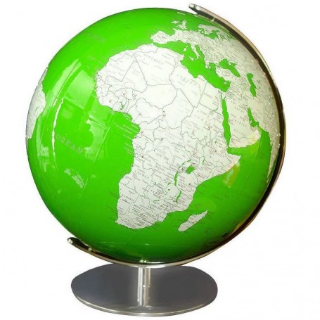 Columbus Globo Artline verde Swarovski Zircônia 34cm Alemão (48736)