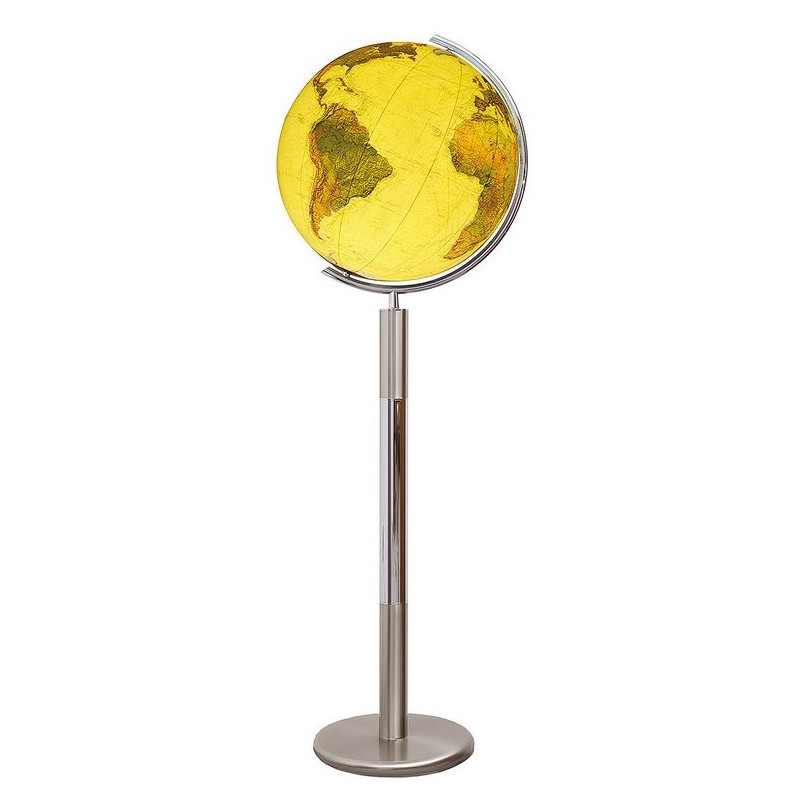 Globo terrestre Columbus Royal em aço inoxidável 40cm Alemão (1799)