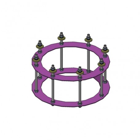 euro EMC Verankeringsset 2 voor observatoriumkolom P300 80cm (59721)