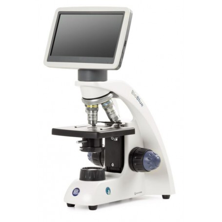 Euromex BioBlue, BB.4200-LCD, 7'' LCD, SMP 4/10/S40x objektyvai, DIN, 40x-400x, 10x/18, LED, 1W, paprasta mėginio platforma (741