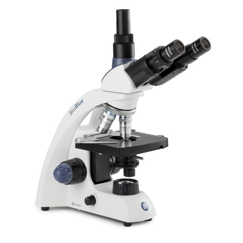 میکروسکوپ یورومکس BioBlue، مدل BB.4243، سه‌چشمی، DIN، نیمه‌پلان، 40x-600x، 10x/18، NeoLED، 1 وات (44268)