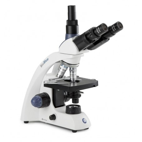 Микроскоп Euromex BioBlue, BB.4243, тринокулярный, DIN, полуплан, 40x-600x, 10x/18, NeoLED, 1W (44268)