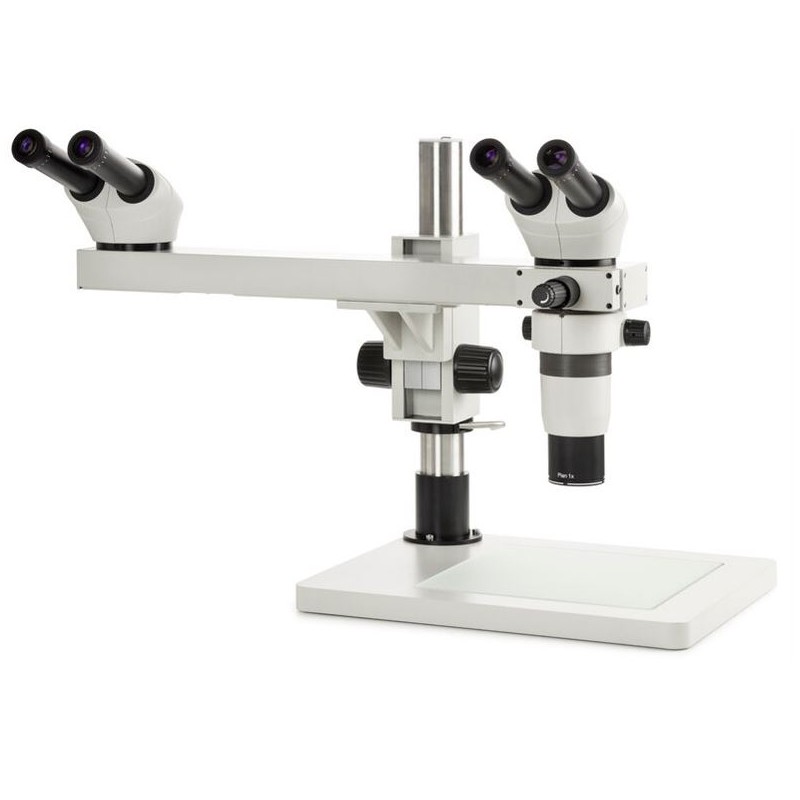 Euromex zoom stereo microscope DZ.1604, bino, double head system, 8-50x (79616)