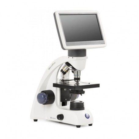 Euromex MicroBlue, MB.1051-LCD, 5.6 inch LCD, Achr. 4/10/S40x objectives, DIN 35mm perf., 40x-400x, LED, 1W, Cross table (74110)