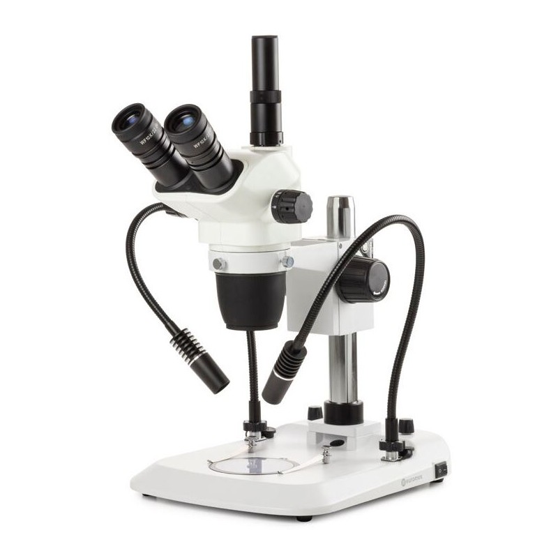 Euromex NexiusZoom, NZ.1903-PG, ไตรโน, 6.7x-45x, คอลัมน์, โคมไฟคอห่าน 2 ดวง (66737)