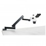 Euromex Stereo zoom microscope NZ.1903-A, 6.7x to 45x, articulated stand., base plate, w.o. illumination, trino (55595)
