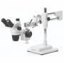 Microscopio stereo zoom Euromex NZ.1903-B, 6.7-45x, doppio braccio, piastra di base, trino (63367)