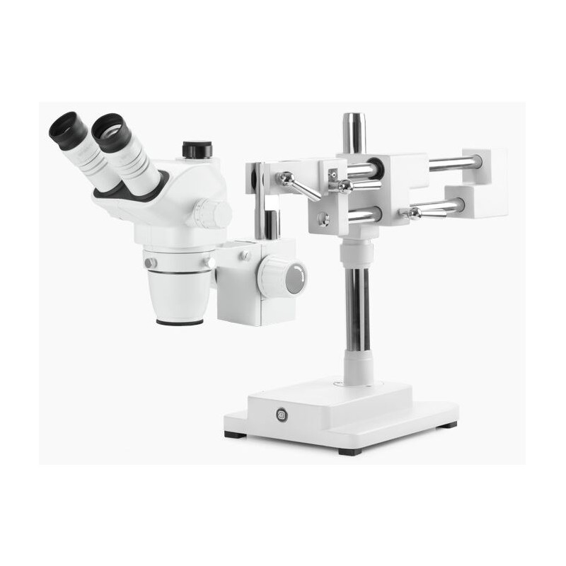 Euromex NZ.1903-B-ESD، NexiusZoom ESD، تكبير من 6.7x إلى 45x، حامل ذراع مزدوج، w.o. إضاءة، ESD، ثلاثي (55603)