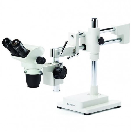 Euromex NZ.1702-B, NexiusZoom EVO, 6,5x έως 55x, βάση με διπλό βραχίονα, w.o. φωτισμός, διόφθαλμο (55605)