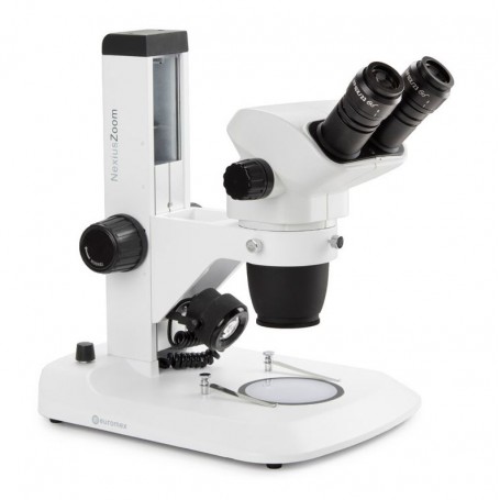 Euromex NZ.1702-S, NexiusZoom Evo, 6.5x to 55x, rack and pinion stand, 3 W LED, incident and transmitted light, bino (55608)