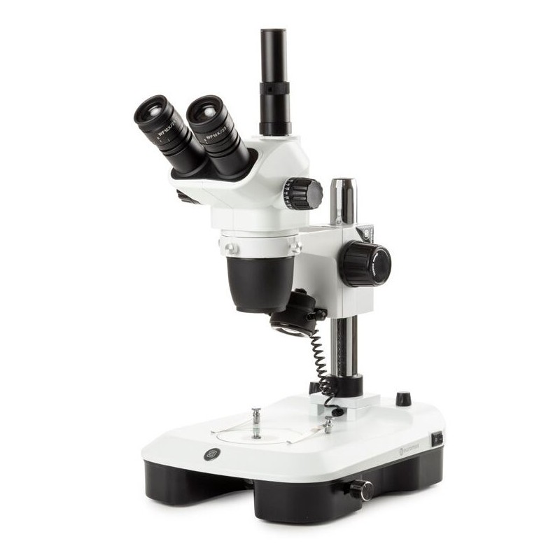 Euromex Stereo zoom NZ.1703-M, 6.5-55x, Kolon, Yansıyan ve Geçirilen ışık, trino, Karanlık alan için ayna, Embriyoloji (63377)