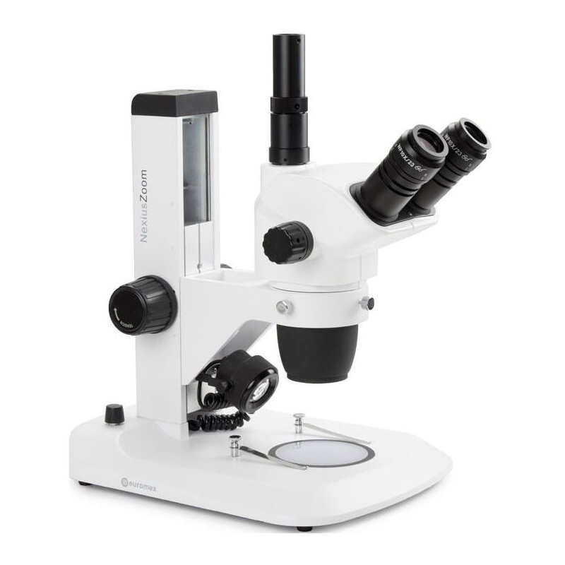 Euromex NZ.1703-S, NexiusZoom EVO, 6.5x से 55x, रैक और पिनियन, एलईडी 3 W, ट्रिनो (55613)
