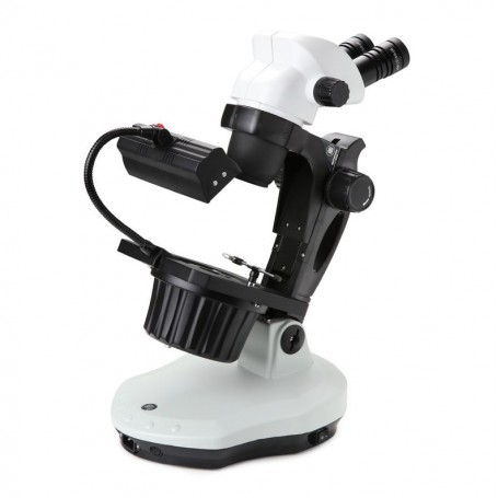 Euromex NZ.1703-GEMF, NexiusZoom GEM, 6,5x a 55x, 30W 6V, 7W fluorescente, trinocular (55619)