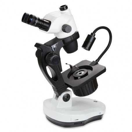 Euromex NZ.1903-GEML, NexiusZoom, 6.7x to 45x, gemology , 30W 6V halogen transmitted, 1W LED incident illumination,trino (55616)